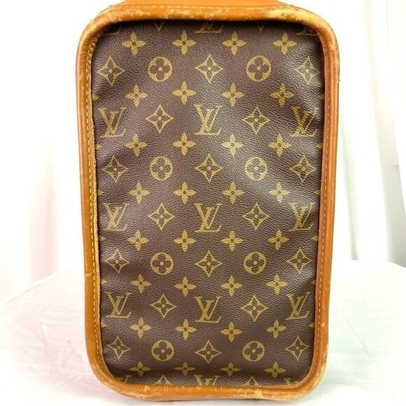 LOUIS VUITTON MONOGRAM CANVAS TRAVEL BAG – VINTAGE LV LOGO LUGGAGE - Picture 5 of 16